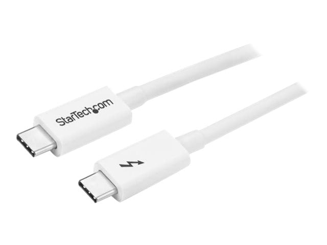 Câble Thunderbolt 3 de 2 m StarTech.com – 20 Gbits/s – blanc – Thunderbolt USB-C DP
