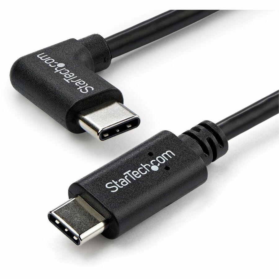 StarTech.com 3.3ft (1m) USB-C Charging Cable, Right-Angled, Charge & Sync,