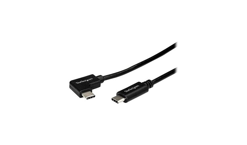 StarTech.com 1m 3 ft Right Angle USB-C Cable M/M - USB 2.0 - USB Type C Cable - 90 degree USB-C Cable - USB C to USB C