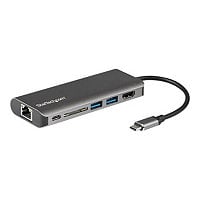 StarTech.com USB-C Multiport Adapter - USB-C to 4K HDMI - PD/USB 3.0/GbE/SD