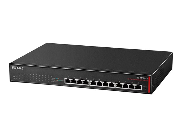 BUFFALO BS-MP20 Series BS-MP2012 - switch - 12 ports - rack-mountable