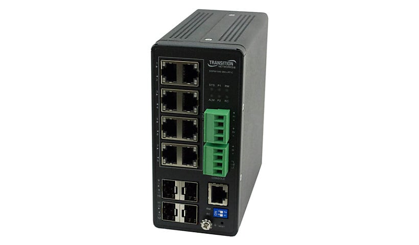 Transition Networks Hardened SISPM1040-384-LRT-C - switch - 8 ports - managed
