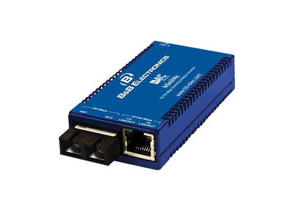 B&B MiniMc 855-10623-TX One-Way Secure (TX Only) - fiber media converter - 10Mb LAN, 100Mb LAN