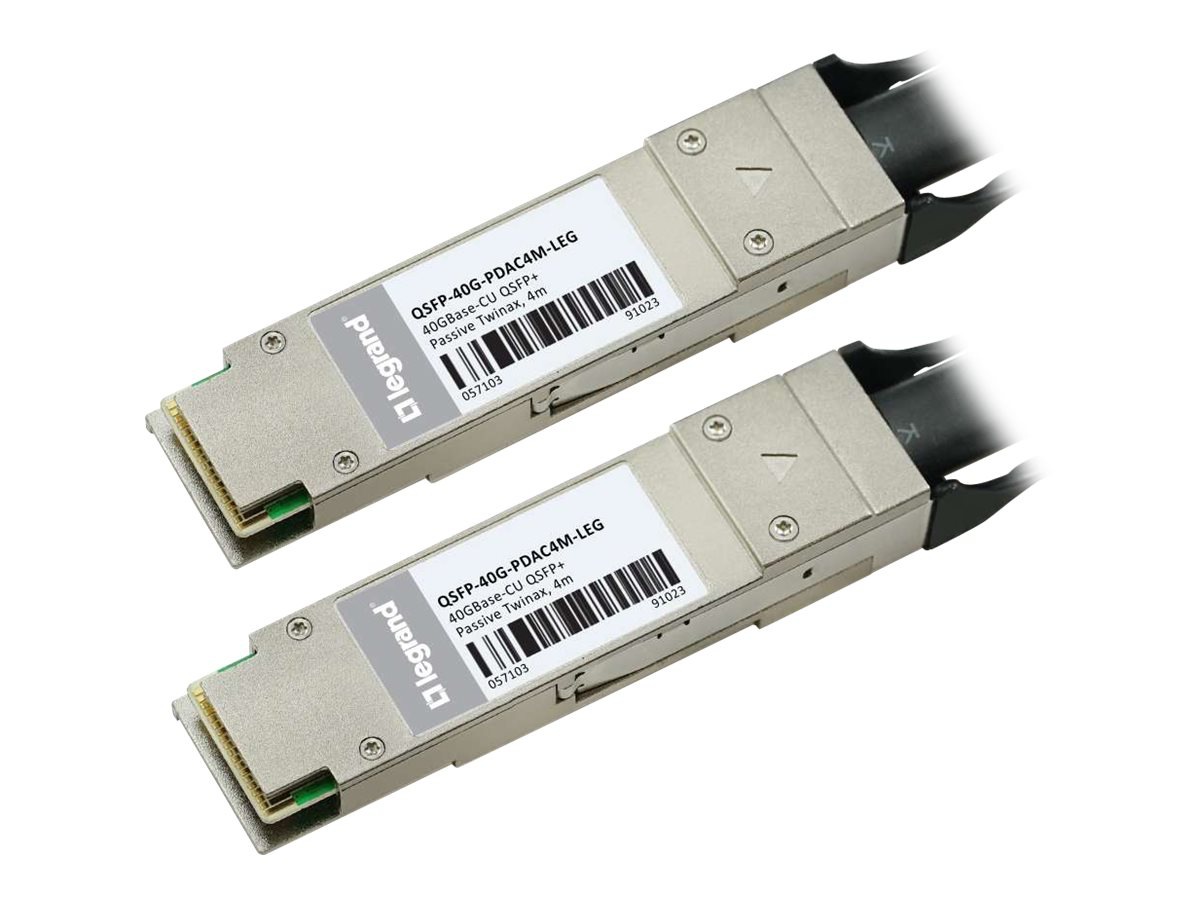 C2G 40GBase-CU direct attach cable - 13 ft - silver