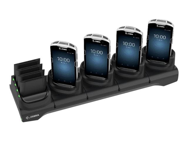 Zebra 5Slot Charge Only Cradle w/Spare Battery Charger - handheld charging stand + battery charger