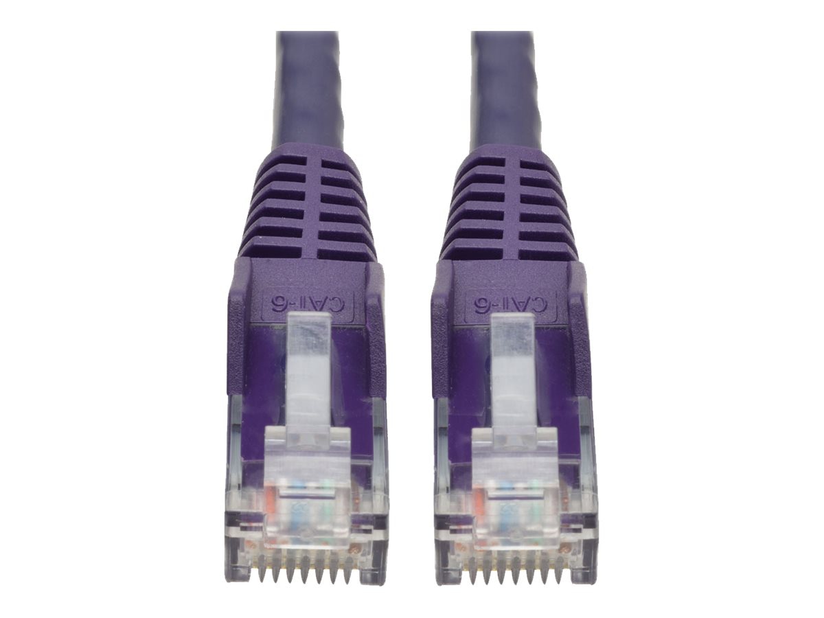 Tripp Lite 2ft Cat6 Snagless Molded Patch Cable UTP Purple RJ45 M/M 2'