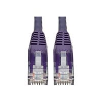 Eaton Tripp Lite Series Cat6 Gigabit Snagless Molded (UTP) Ethernet Cable (RJ45 M/M), PoE, Purple, 2 ft. (0.61 m) -