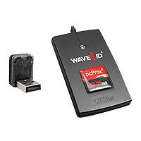 rf IDEAS WAVE ID Solo Keystroke CASI-RUSCO Black Reader - RF proximity reader - USB
