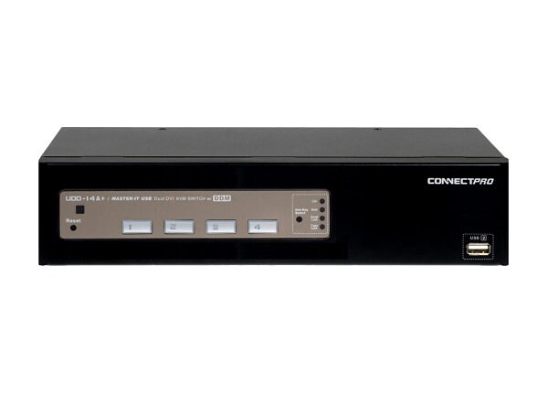 ConnectPRO UDD-14A+KIT - KVM / audio / USB switch - 4 ports
