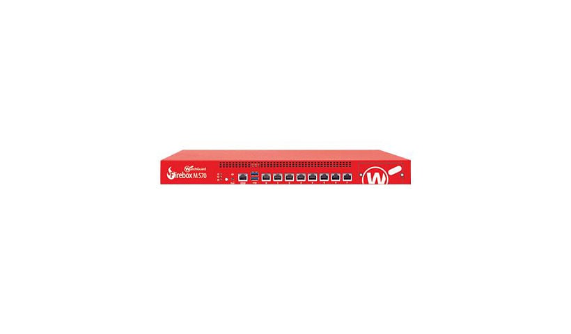 WatchGuard Firebox M570 - security appliance - WatchGuard Trade-Up Program - with 3 years Total Security Suite