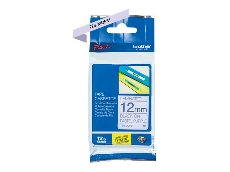 Brother TZe-MQF31 - laminated tape - 1 roll(s) - Roll (1.2 cm x 8 m)