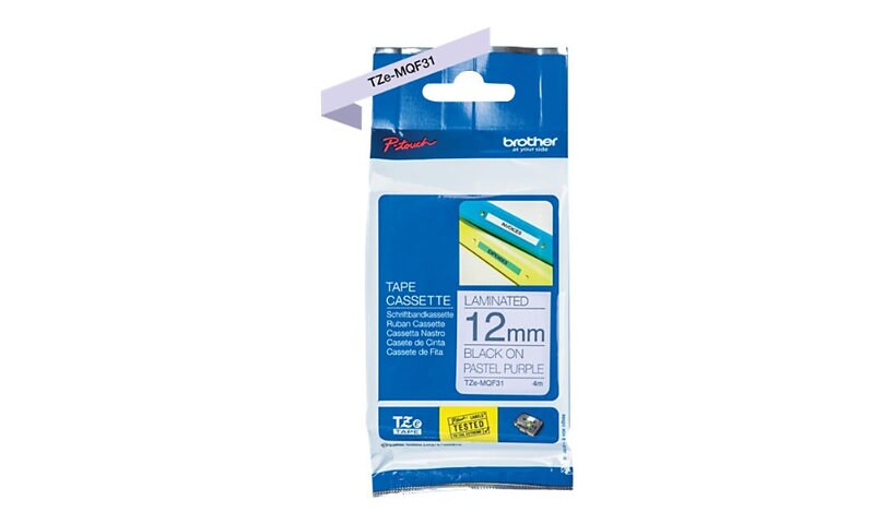 Brother TZe-MQF31 - laminated tape - 1 roll(s) - Roll (1.2 cm x 8 m)