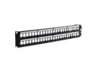 Hubbell HPJ Multimedia Jack Panel - patch panel - 2U - 19"