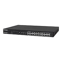 Intellinet 24-Port Gigabit Ethernet PoE+ Web-Managed Switch with 4 SFP Comb
