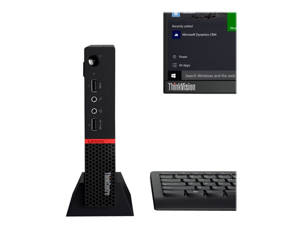 Lenovo ThinkCentre M715q - tiny desktop - A6 PRO-8570E 3 GHz - 4 GB - 32 GB