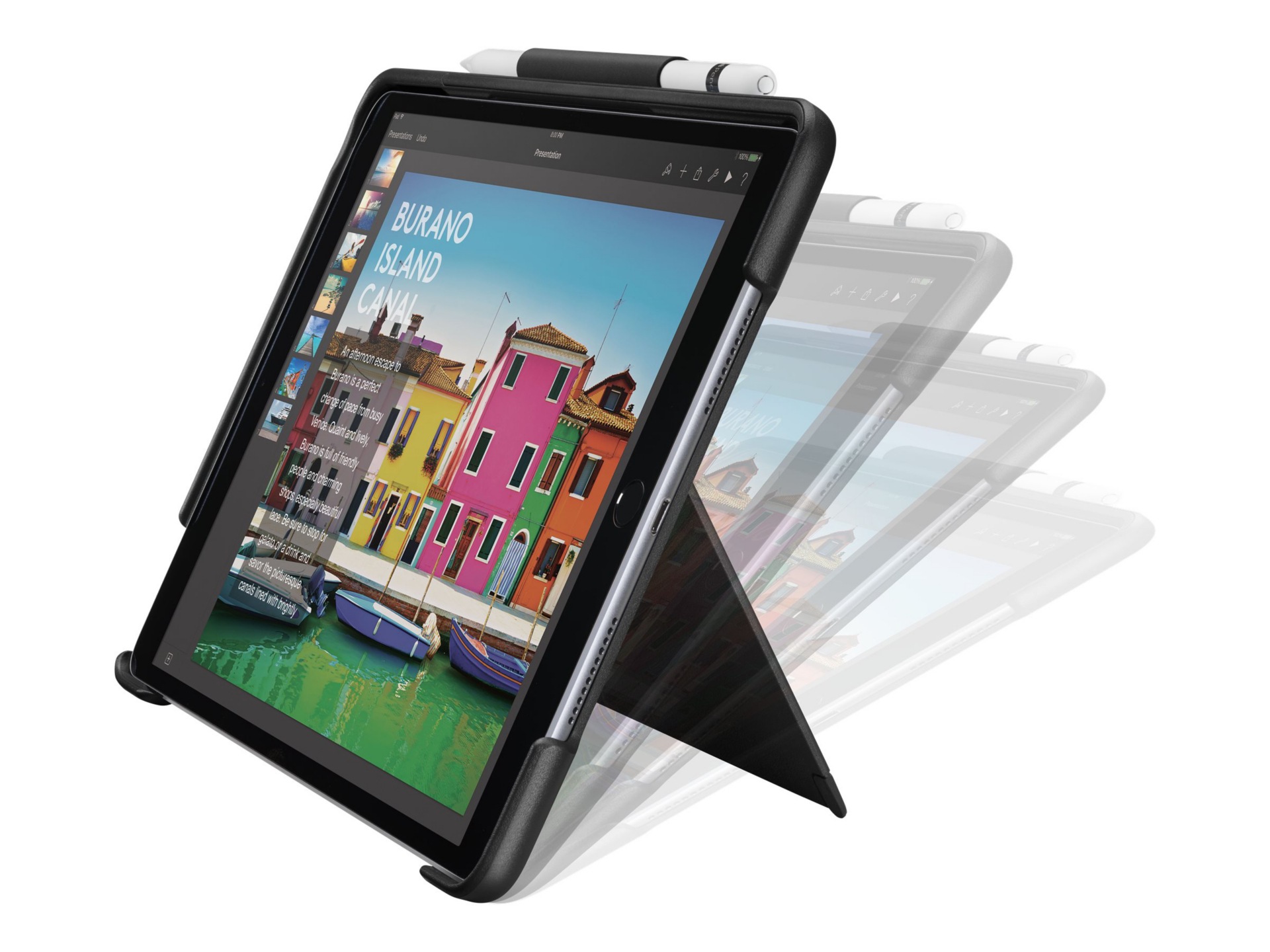 Main image 1 for Logitech Slim Combo - keyboard and folio case - black - for Apple 10.5-inch