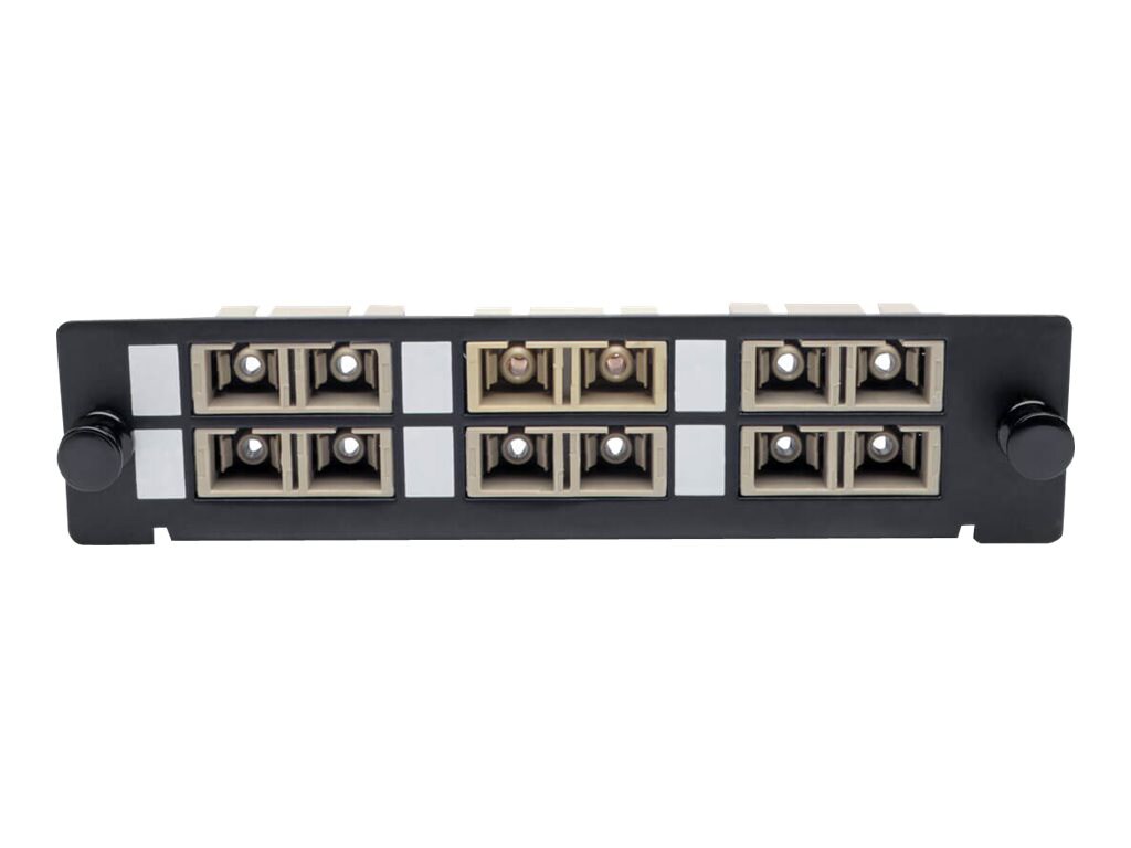 Tripp Lite Toolless Pass-Through Fiber Patch Panel MMF/SMF 6 SC Connectors - patch panel