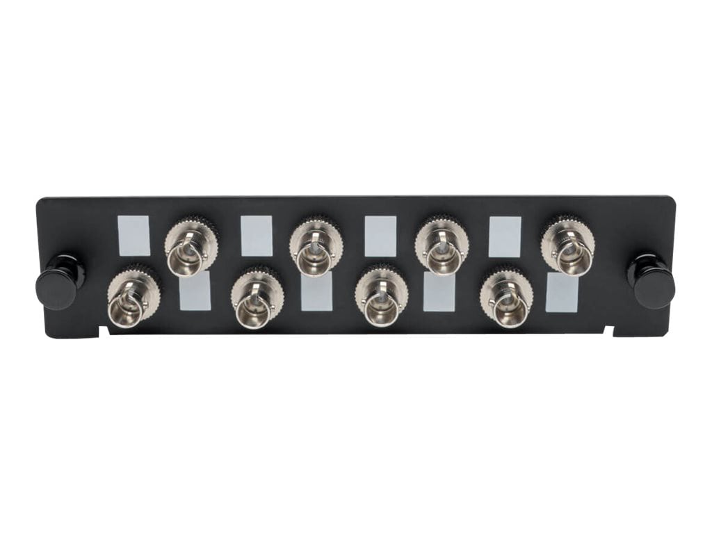 Tripp Lite Toolless Pass-Through Fiber Patch Panel MMF/SMF 8 ST Connectors - patch panel