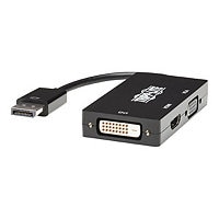 Tripp Lite DisplayPort 1.2 to VGA/DVI/HDMI All-in-One Converter Adapter, 4K x 2K HDMI @ 60 Hz - video converter - black