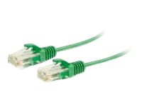 C2G 10ft Cat6 Snagless Unshielded (UTP) Slim Ethernet Cable - Cat6 Network Patch Cable - PoE - Green