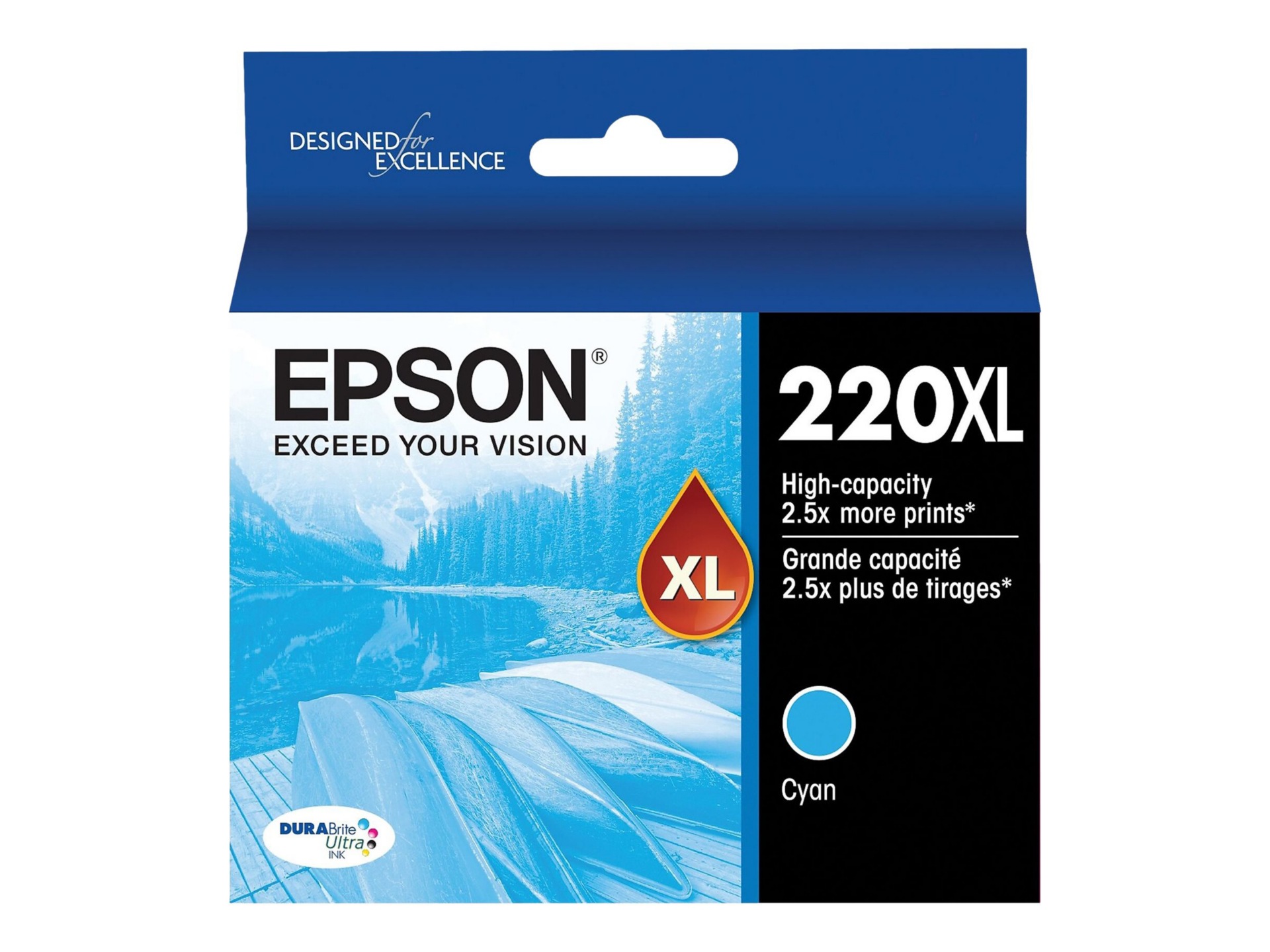 Epson 220XL With Sensor - High Capacity - cyan - original - ink cartridge