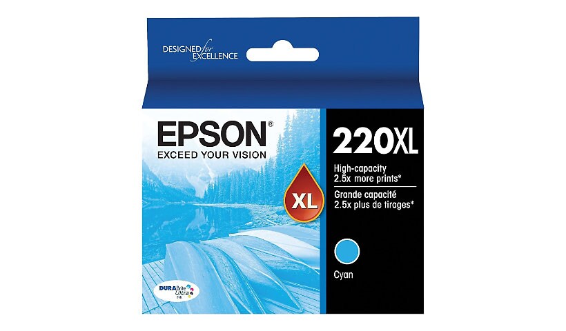 Epson 220XL With Sensor - High Capacity - cyan - original - ink cartridge