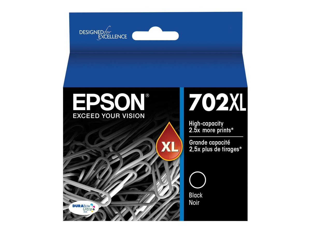 Epson 702XL With Sensor - High Capacity - black - original - ink cartridge