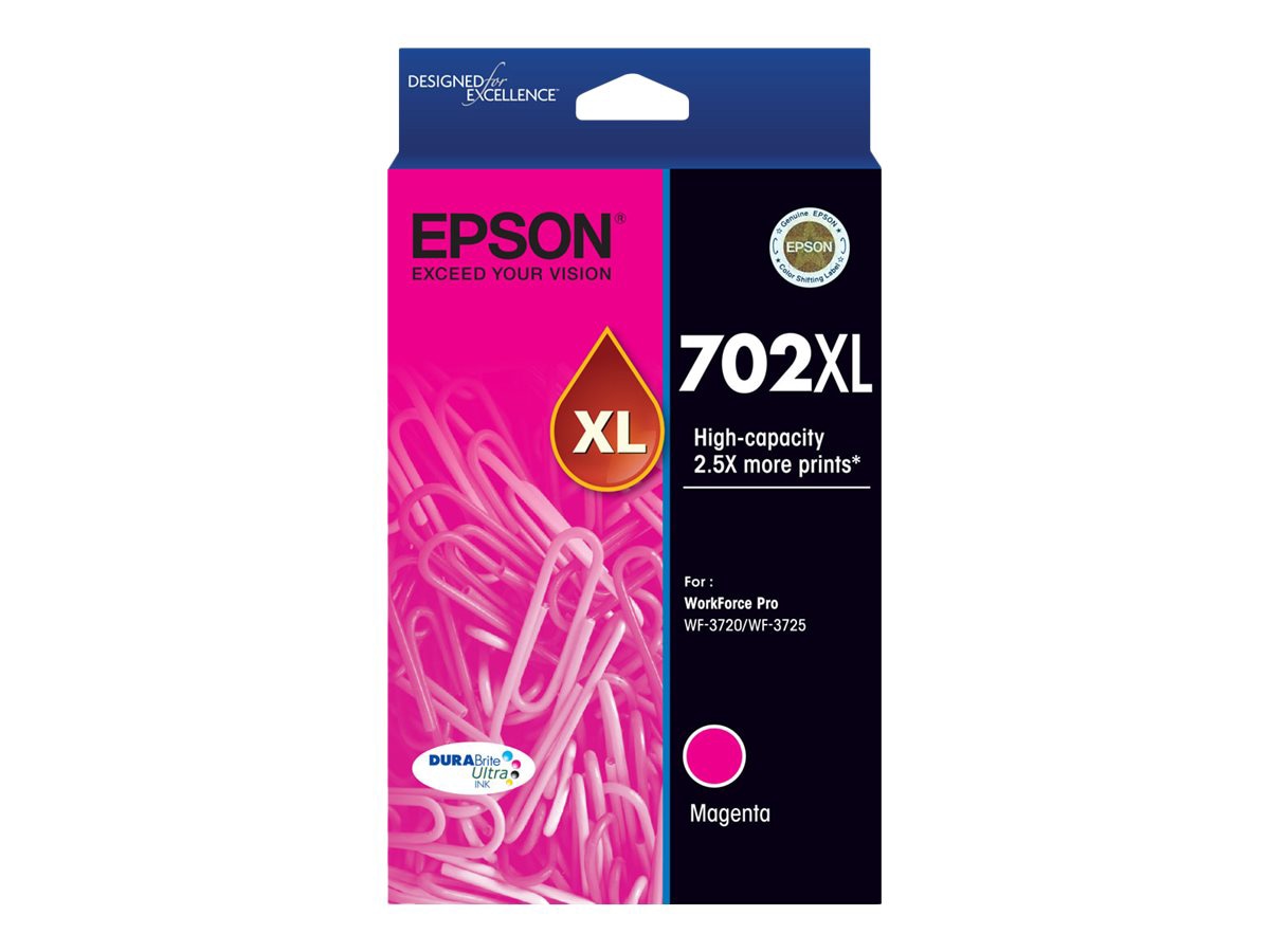 Epson 702XL With Sensor - High Capacity - magenta - original - ink cartridg