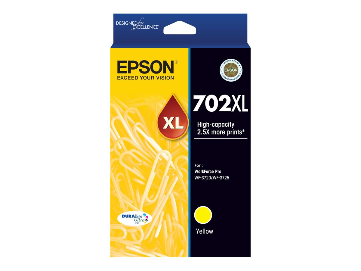 Epson 702XL With Sensor - High Capacity - yellow - original - ink cartridge