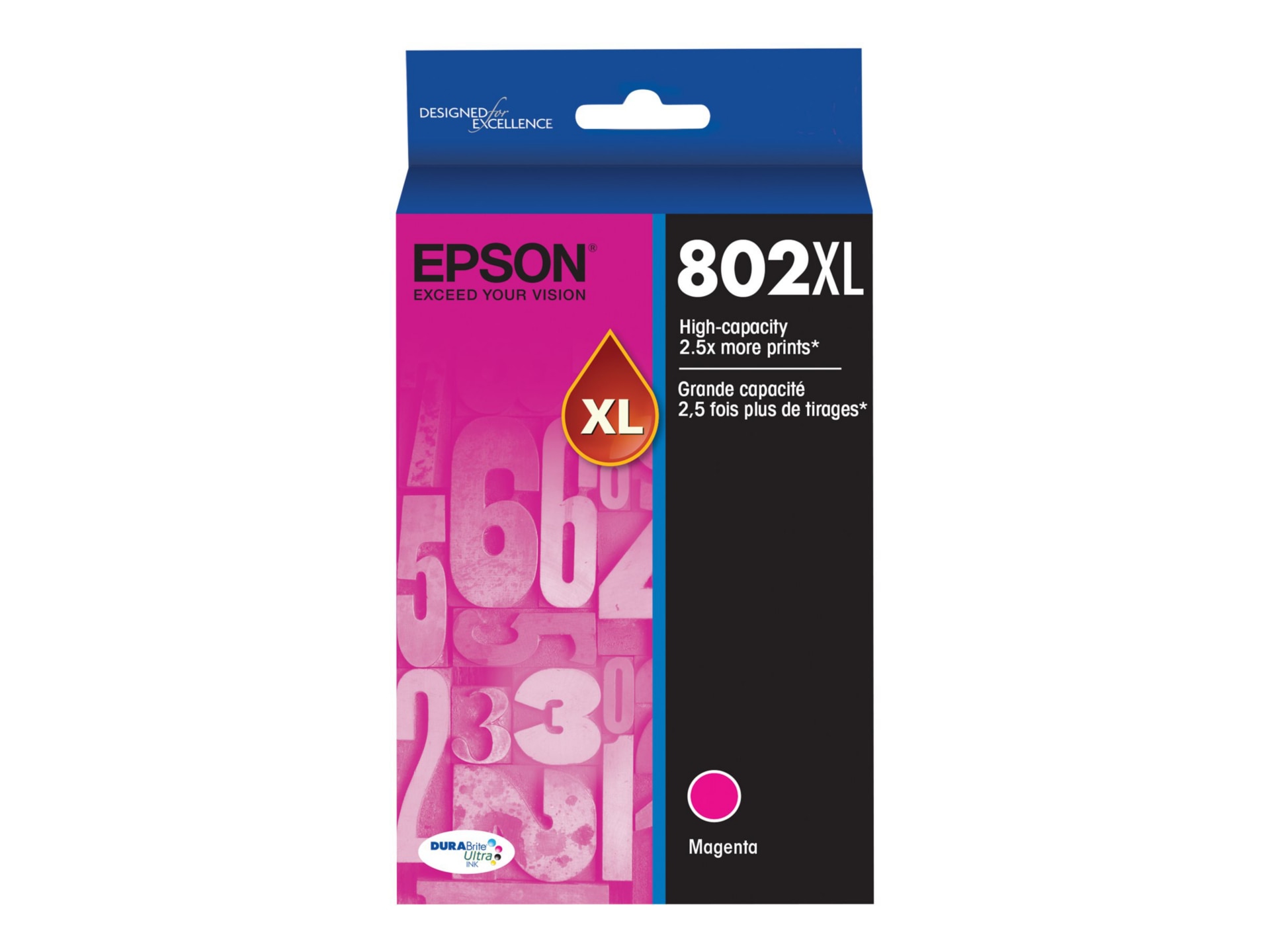 Epson 802XL With Sensor - High Capacity - magenta - original - ink cartridge