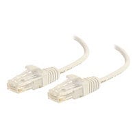 C2G 1ft Cat6 Snagless Unshielded (UTP) Slim Ethernet Cable - Cat6 Slim Network Patch Cable - White
