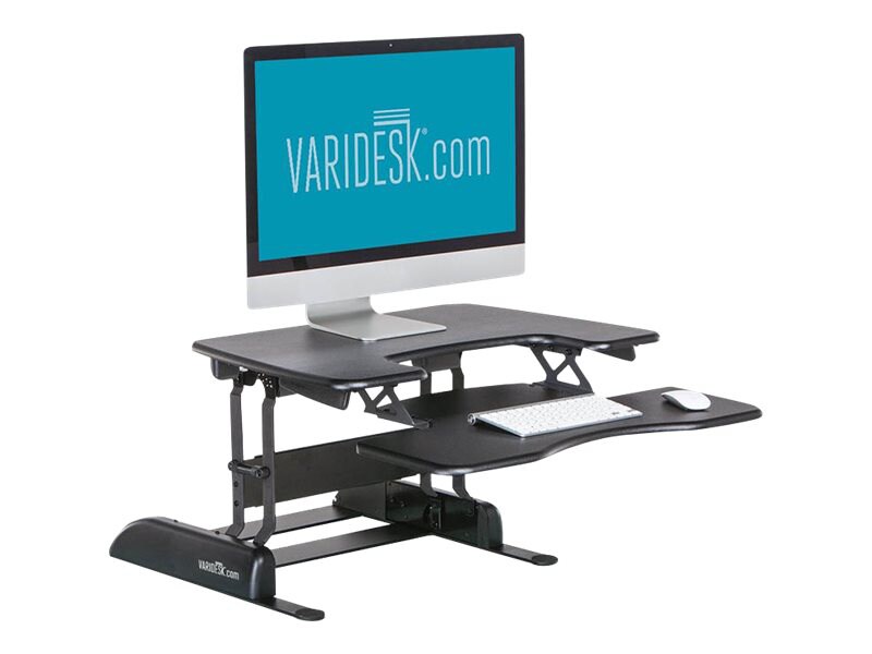 VARIDESK Pro Plus 30 - Sit Stand Desk Solution - Black