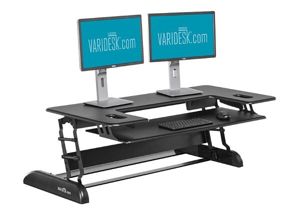 VARIDESK Cube Plus 48 - Sit Stand Desk Solution  - Black
