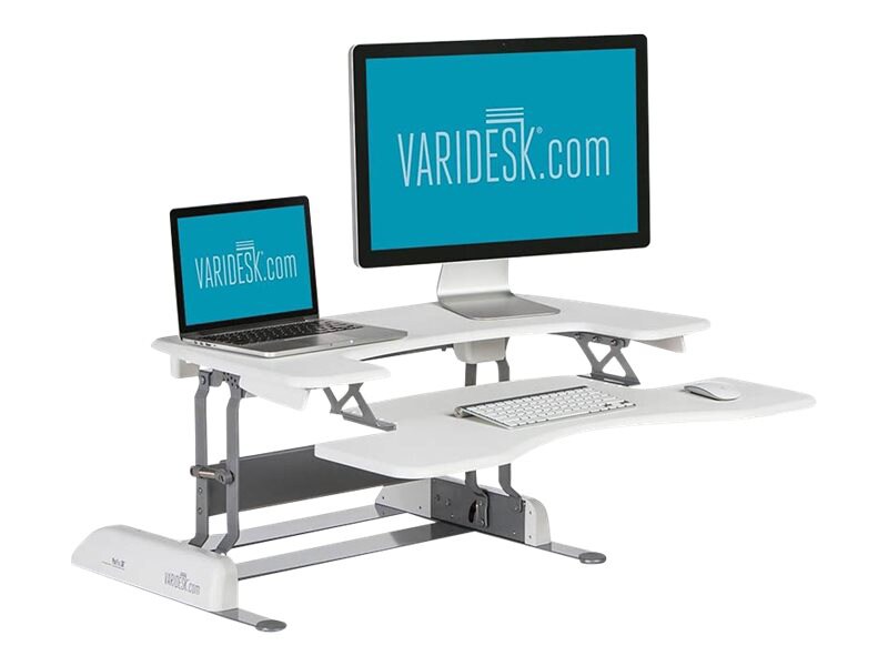 VARIDESK Pro Plus 36 - Sit Stand Desk Solution - White