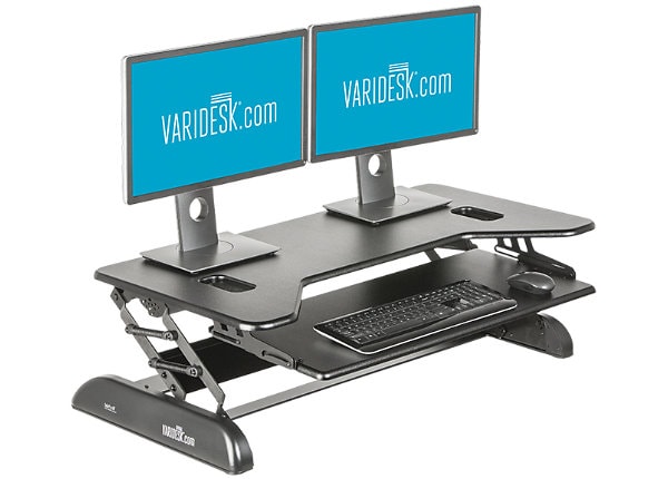 VARIDESK Cube Plus 40 -Sit Stand Desk Solution  - Black