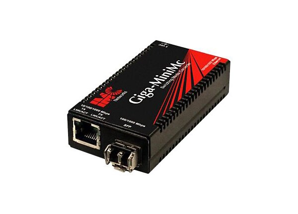 IMC Giga-MiniMc LFPT, TX/LX-SM1310-SC - fiber media converter - 10Mb LAN, 100Mb LAN, GigE