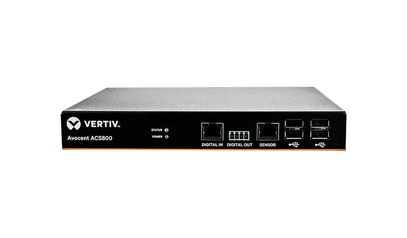 Vertiv Avocent ACS 800 2-Port Serial Console Server, AC Power, Compact