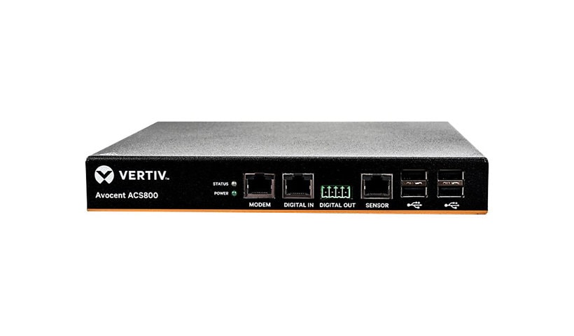 Vertiv Avocent ACS 800 2-Port Serial Console Server, AC Power, M, Compact