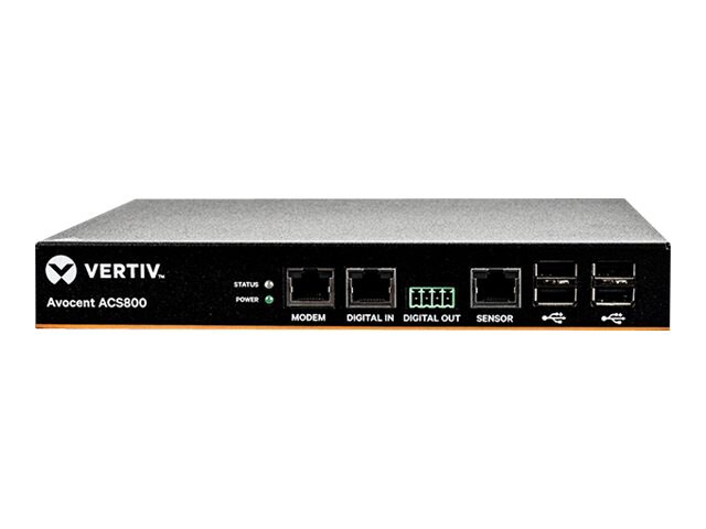Vertiv Avocent ACS 800 4-Port Serial Console Server, AC Power, M, Compact