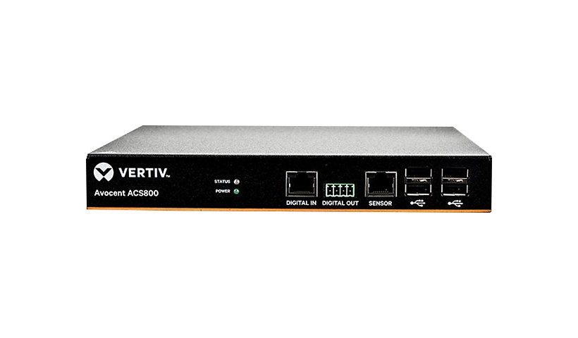 Vertiv Avocent ACS 800 8-Port Serial Console Server, AC Power, Compact