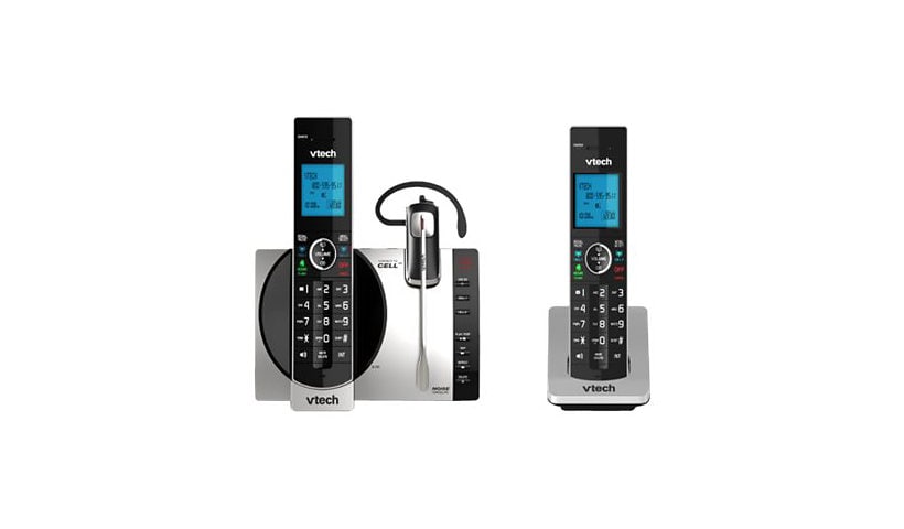 VTech DS6771-3 - cordless phone - answering system - with Bluetooth interface with caller ID/call waiting + additional