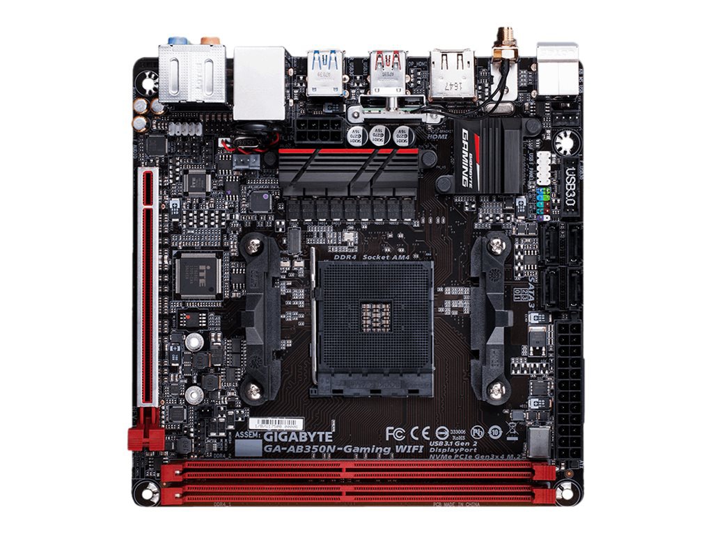 Gigabyte GA-AB350N-Gaming WIFI - 1.0 - motherboard - mini ITX - Socket AM4