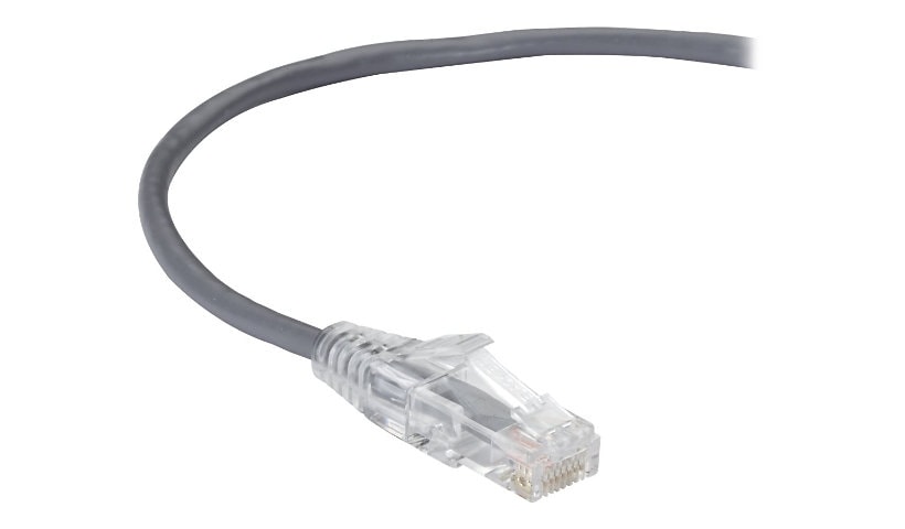 Black Box Slim-Net patch cable - 3 ft - gray