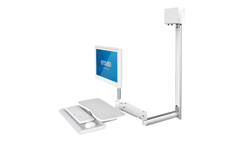 Enovate Medical e997 with Extension and eDesk - mounting kit - for LCD display / keyboard / mouse / CPU