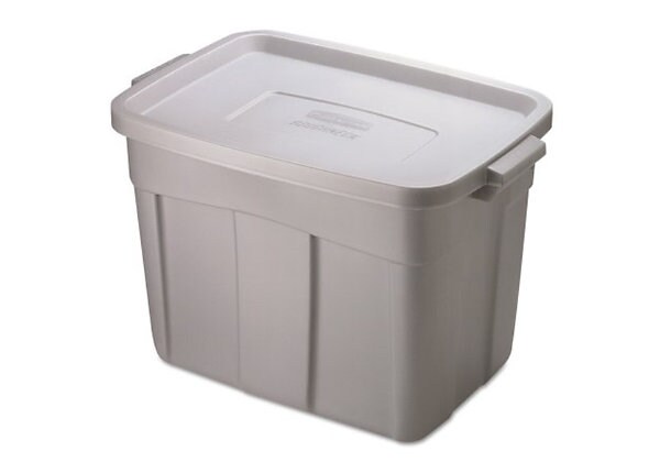 Rubbermaid Steel Gray Roughneck 18 Gallon