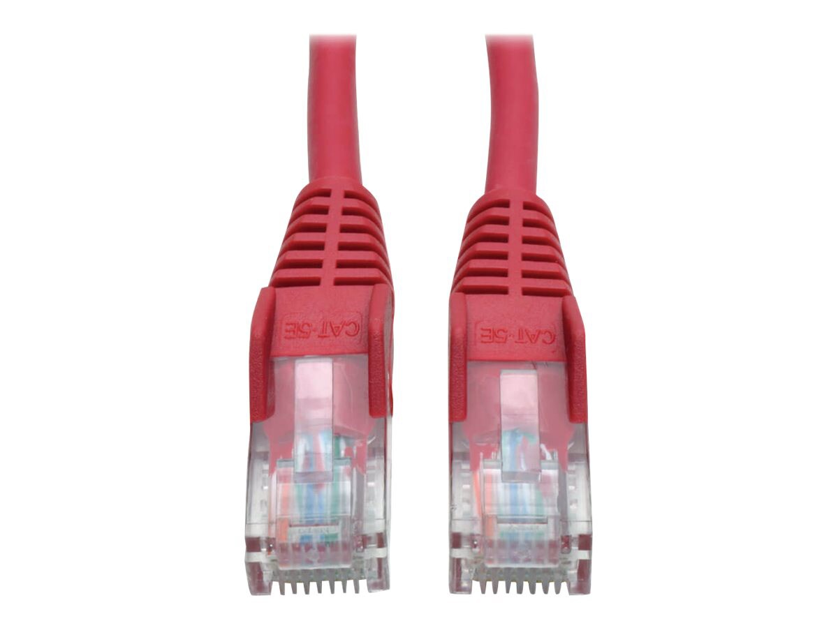 Tripp Lite Cat5 Cat5e Snagless Molded Patch Cable UTP Red RJ45 M/M 6ft 6'