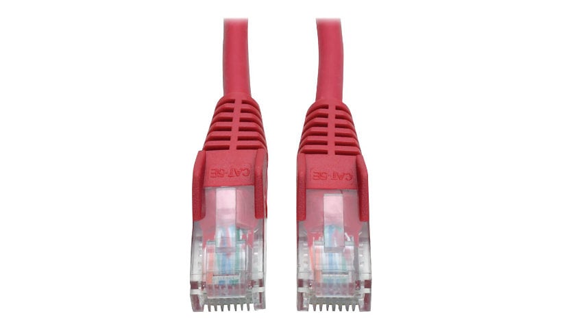 Tripp Lite Cat5 Cat5e Snagless Molded Patch Cable UTP Red RJ45 M/M 6ft 6' - patch cable - 6 ft - red