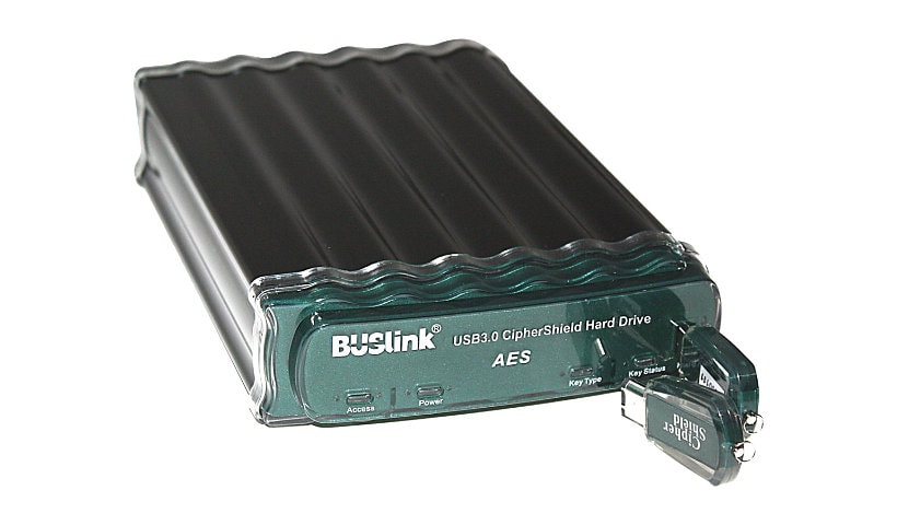 BUSlink CipherShield CSE-10T-SU3 - hard drive - 10 TB - USB 3.0 / eSATA-300