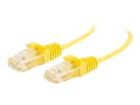 C2G 5ft Cat6 Ethernet Cable - Slim - Snagless Unshielded (UTP) - Yellow - cordon de raccordement - 1.52 m - jaune