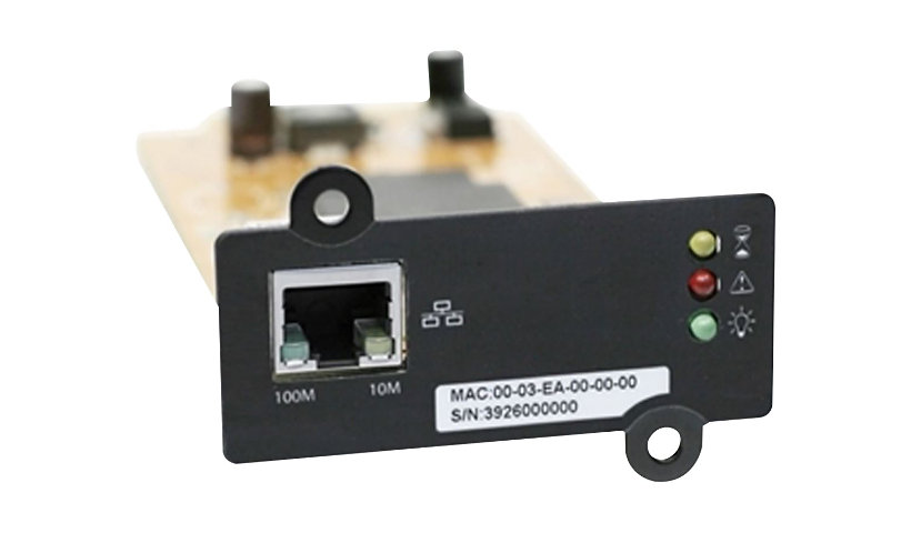Liebert Intellislot WEBRT3N Card - remote management adapter - 10/100 Ethernet x 1